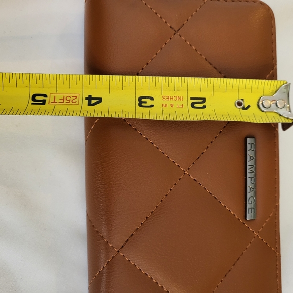 Rampage large faux leather zippered wallet  NWT - Picture 5 of 6
